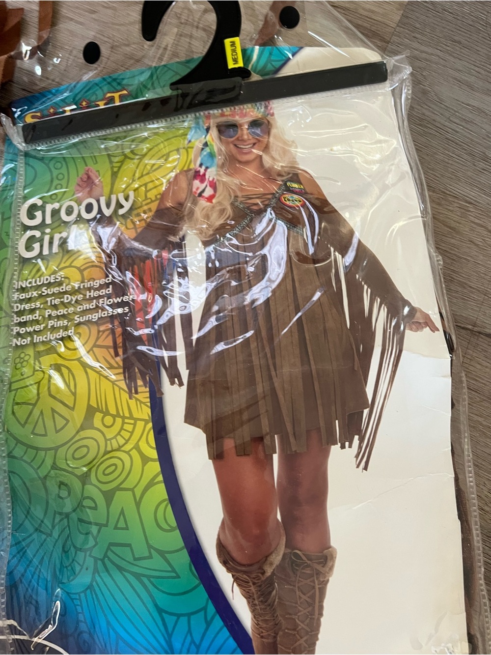 Groovy s Brown Fringe Costume Dress